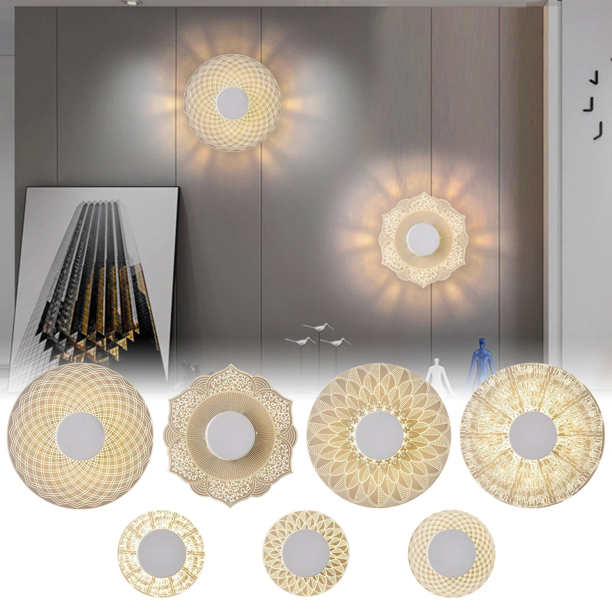 

LED Acrylic Wall Lamp Staircase Ceiling Light LED Wall Light for Living Room Bedroom Balcony Wall Lighting Stairs Wall Light