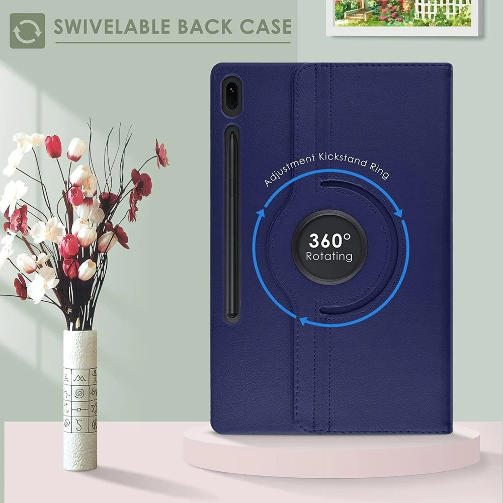 Вращающийся на 360 градусов чехол для Samsung Galaxy Tab S7 FE диагональю 12 4 дюйма модель 2021