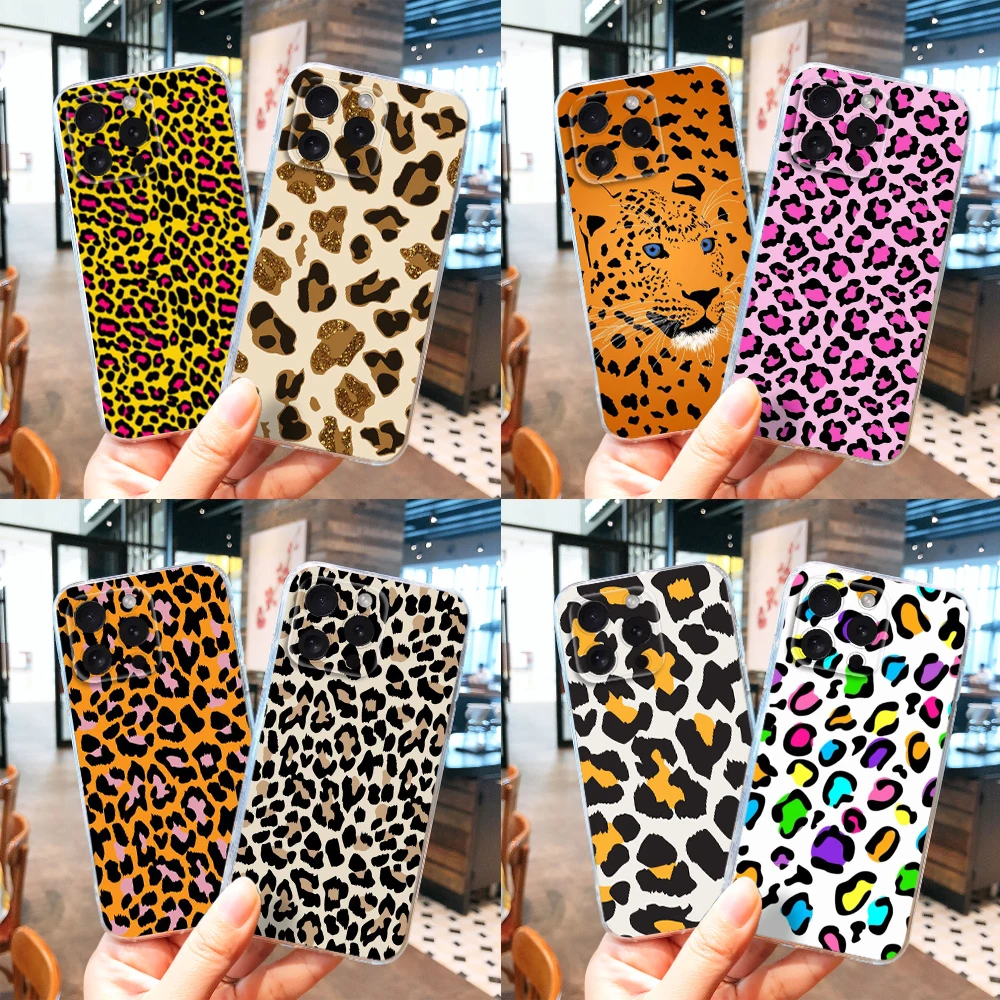 Модная леопардовая мягкая искусственная кожа B63 для Moto G9 Powe One Pro E12 E22I E22 G52 G42 G32 G22 G23