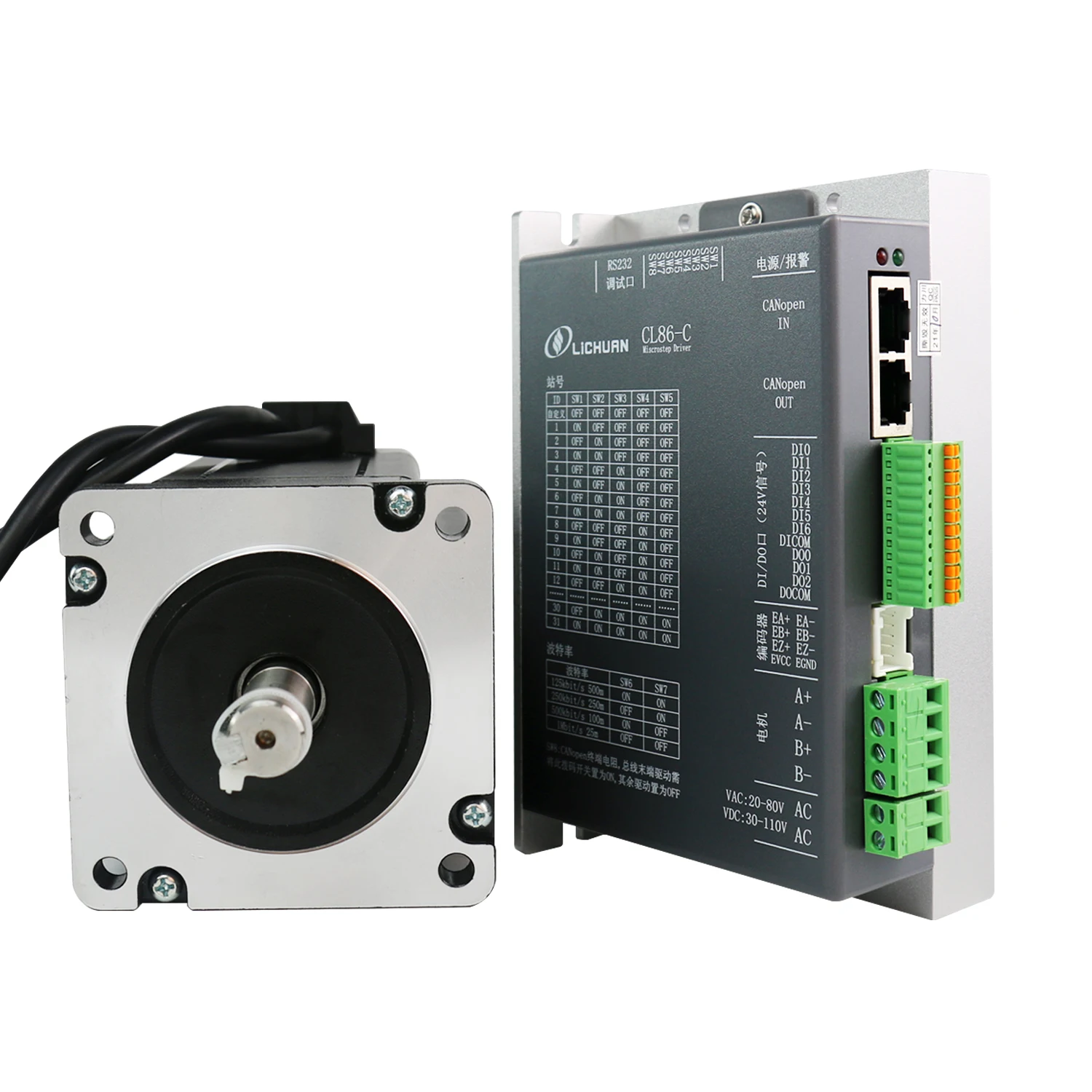 Lichuan Nema34 8Nm Шаговый двигатель с замкнутым контуром LC86H2114 6A и контроллер драйвера