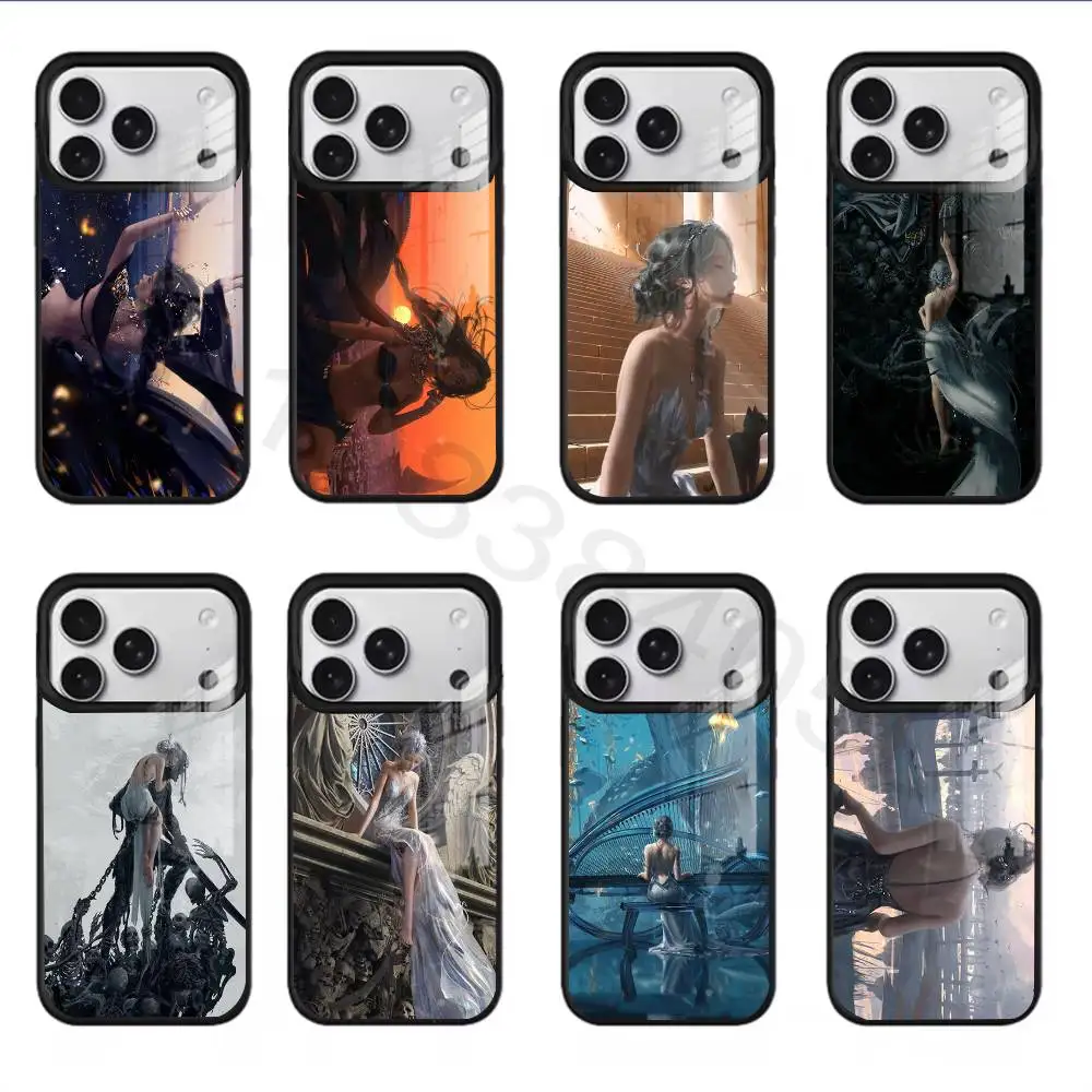 Фото Чехол W-wlop yan для iPhone 11, 12, 13, 14, 15, 16, 17, Pro, Max, Plus, Mini, SE4, E, магнитный, для беспроводной зарядки Magsafe №1