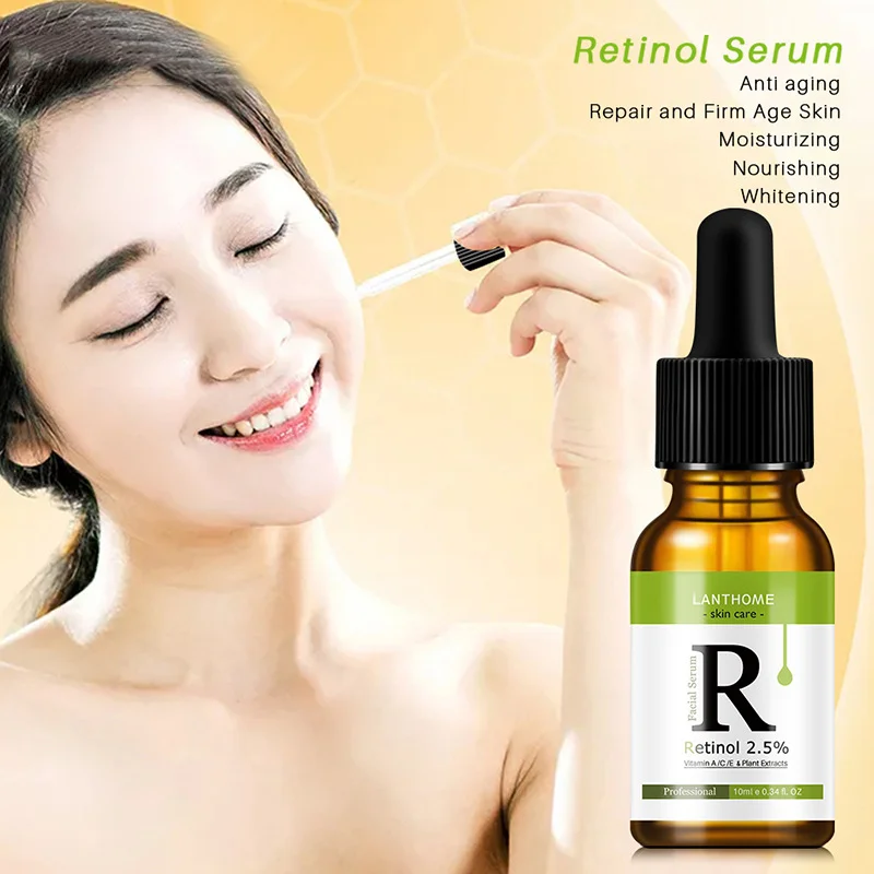 

Retinol Serum Face Anti Wrinkle Vitamin C Fade Dark Spots Whiten Moisture Serum Face Acne Treatment Essence Skin Care Products