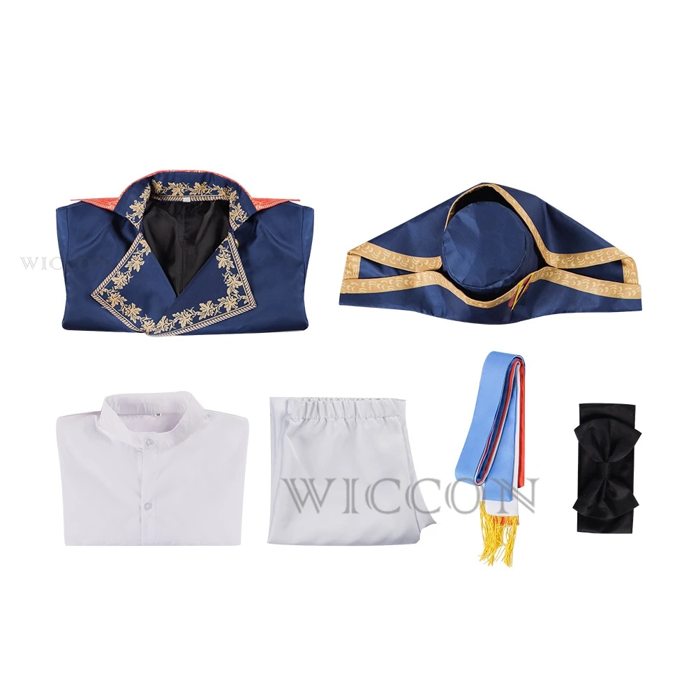 Фильм Наполеон Косплей Костюм Французский Император Военная Униформа Полный