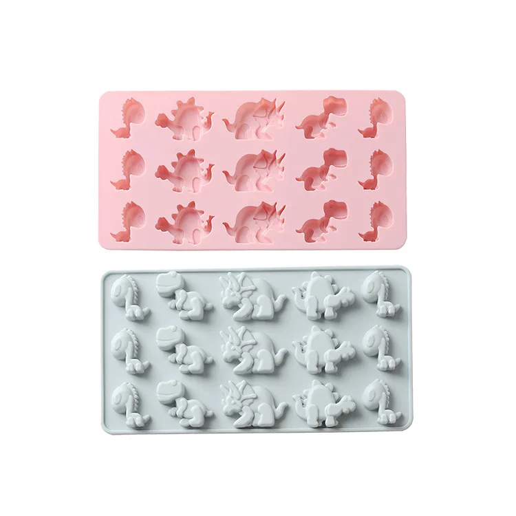 Силиконовая форма для шоколада в виде динозавра 15 полостей льда выпечки сделай