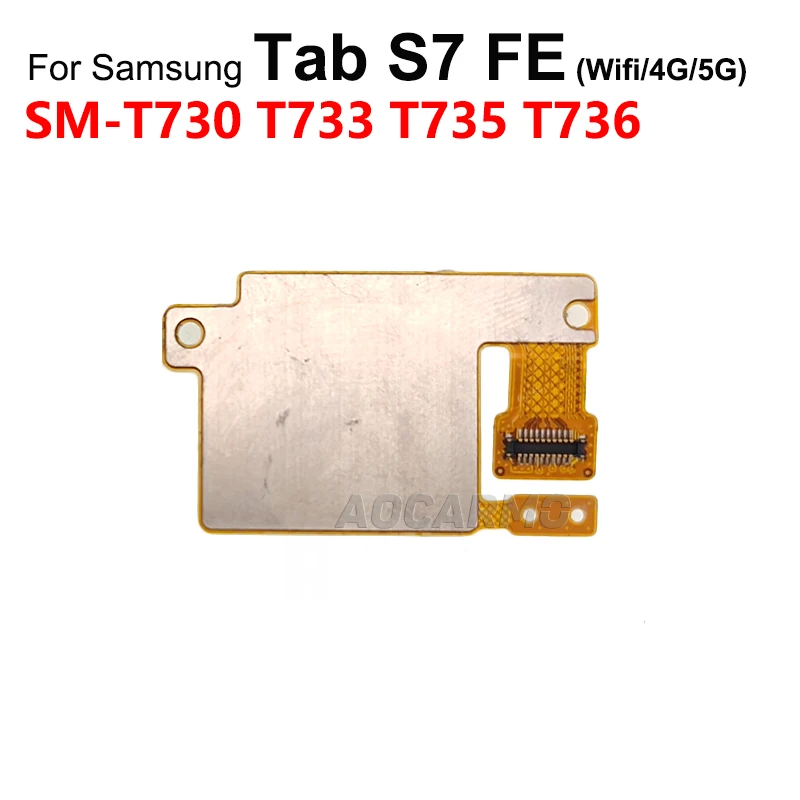 Aocarmo для Samsung Galaxy Tab S7 FE 5G 4G T733 T735 T730 T736B держатель Sim-карт гибкий кабель запасные