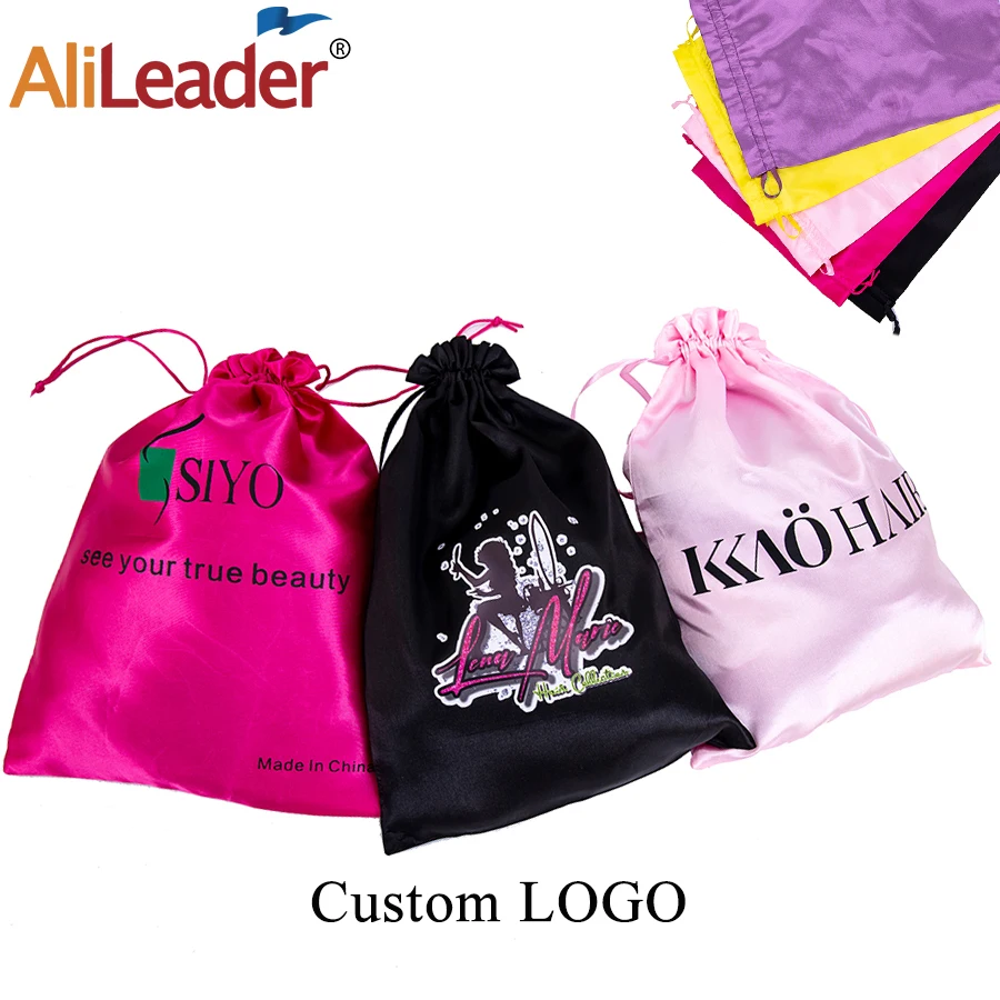 

Дешевый атласный пакет для упаковки волос, мягкий Шелковый пакет для париков, для наращивания волос, для конского хвоста, пылезащитный упак...