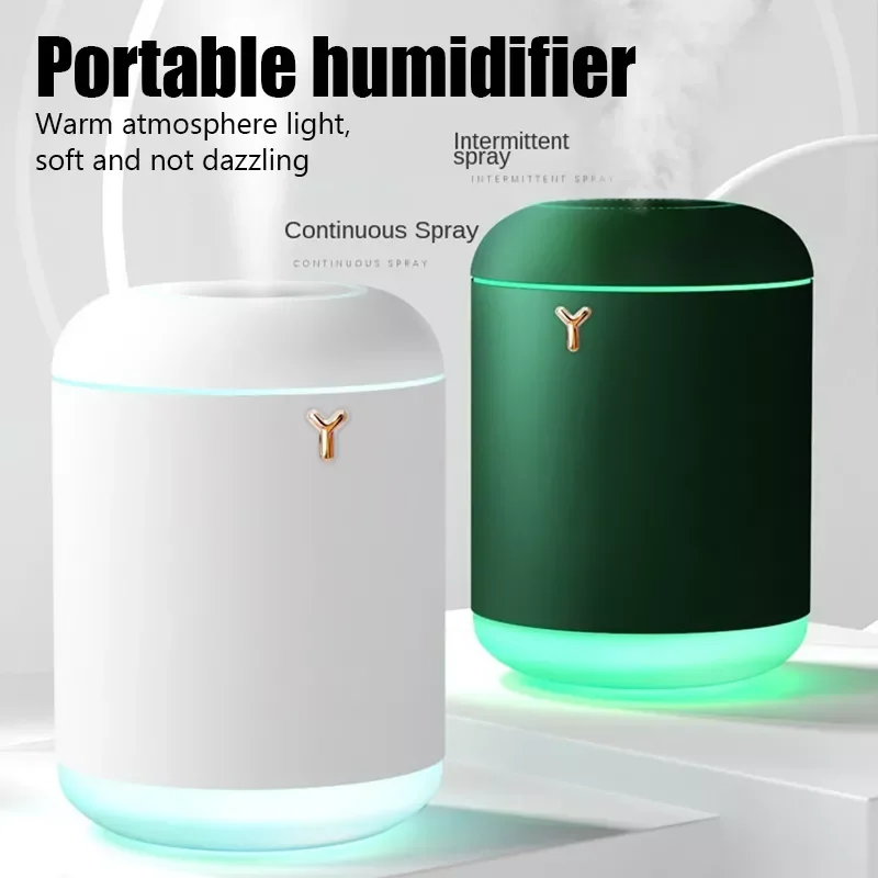 

Portable Electric Air Humidifier Aroma Oil Diffuser USB Cool Mist Sprayer with Colorful Night Light for Home Car office 420ml/1L