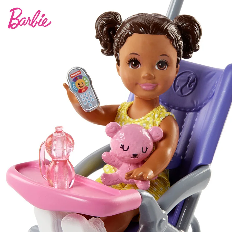 Игрушки Mattel для Барби маленький тренажер ухода за ребенком принцесса девочек
