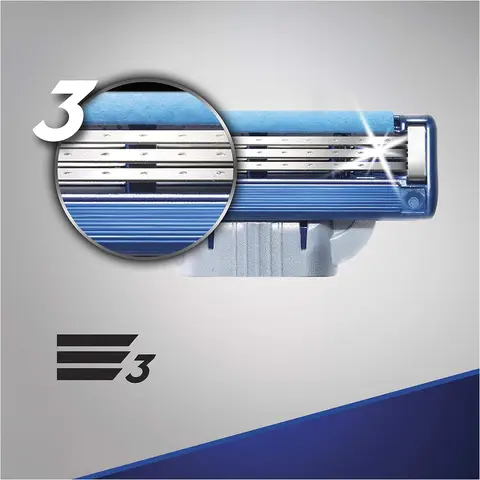 Gillette Mach3 Turbo Лезвия для бритья 4/6 шт