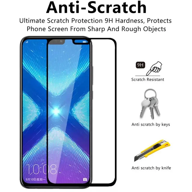 Защитный чехол из закаленного стекла 9d для huawei Honor 8x на Honor8x Honorer onor 8 x x8 6 5 защитная
