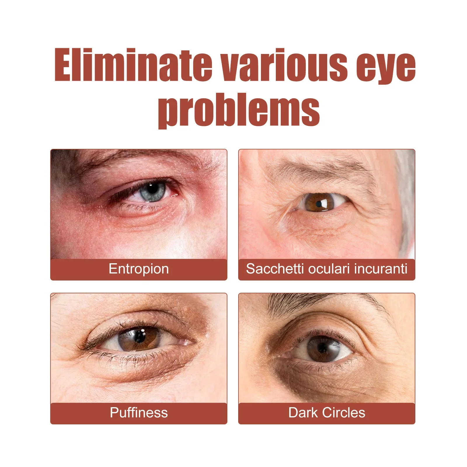 Крем для глаз против морщин исчезающий тонкие линии удаление темных кругов мешки