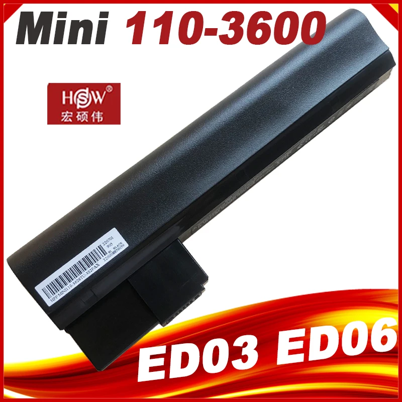 Bateria do Portátil para hp Mini 1103500 Mini 110-3600 Mini 110-3700 Laptops Ed03 Ed06 Ed06066 Hstnn-lb1y 630193001 Hstnn-ub1y 61456