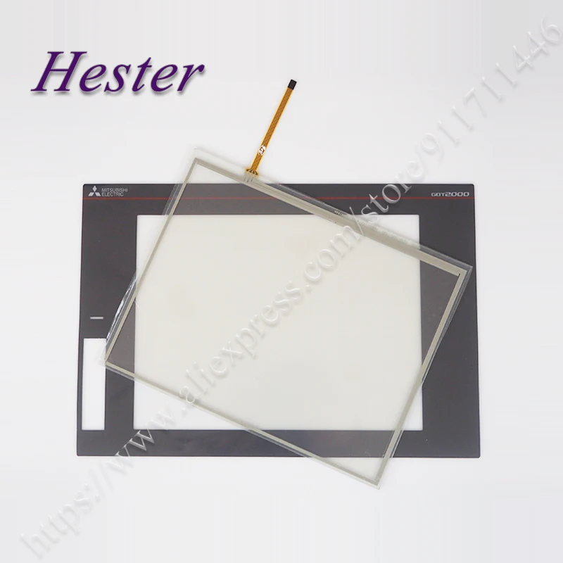 

Touch Screen Digitizer Glass Panel for Mitsubishi GT2510 GT2510-VNBA Touchscreen and Overlay Protective Film