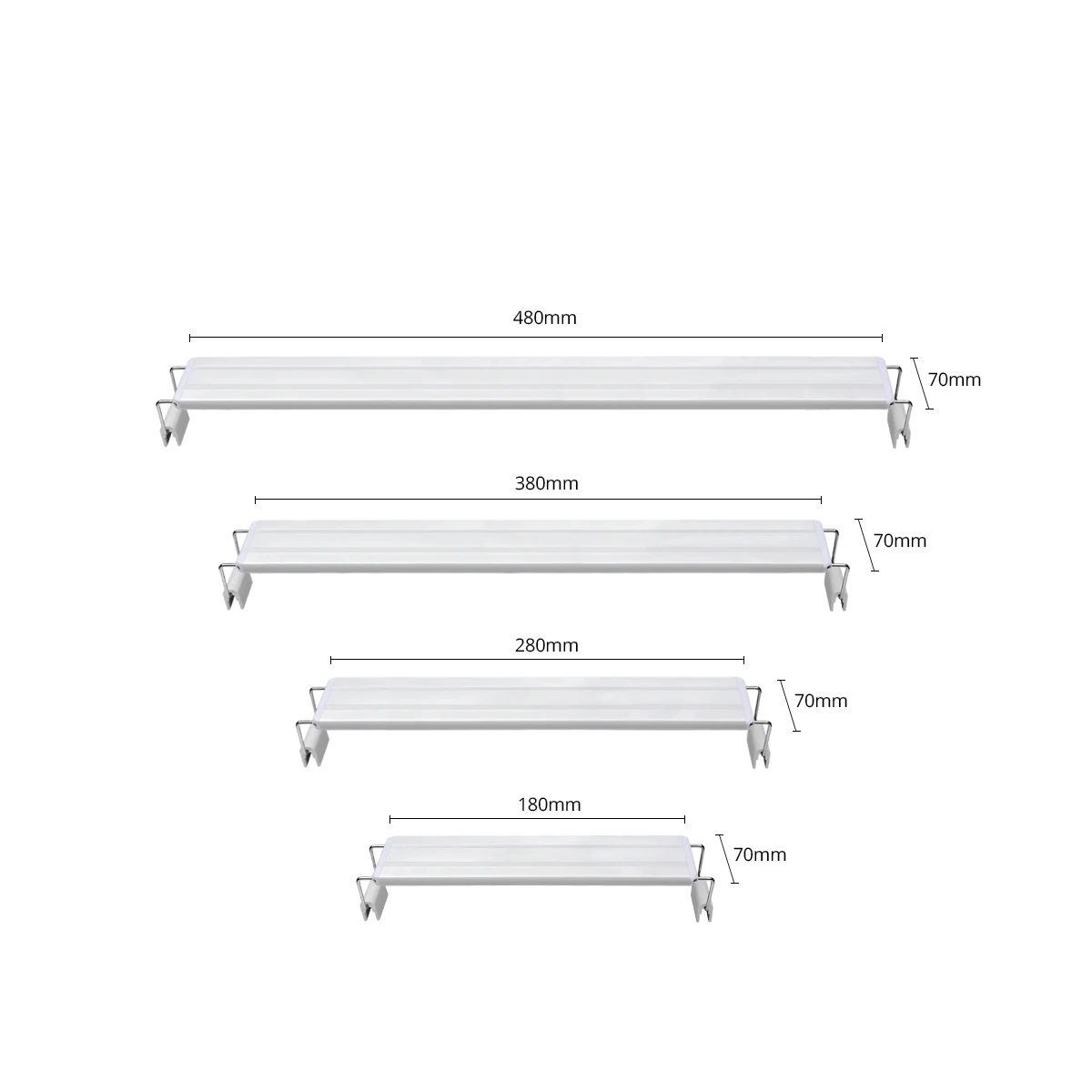 Ярко-синяя и белая фотолампа с регулируемым светом 18–48 см для аквариумов