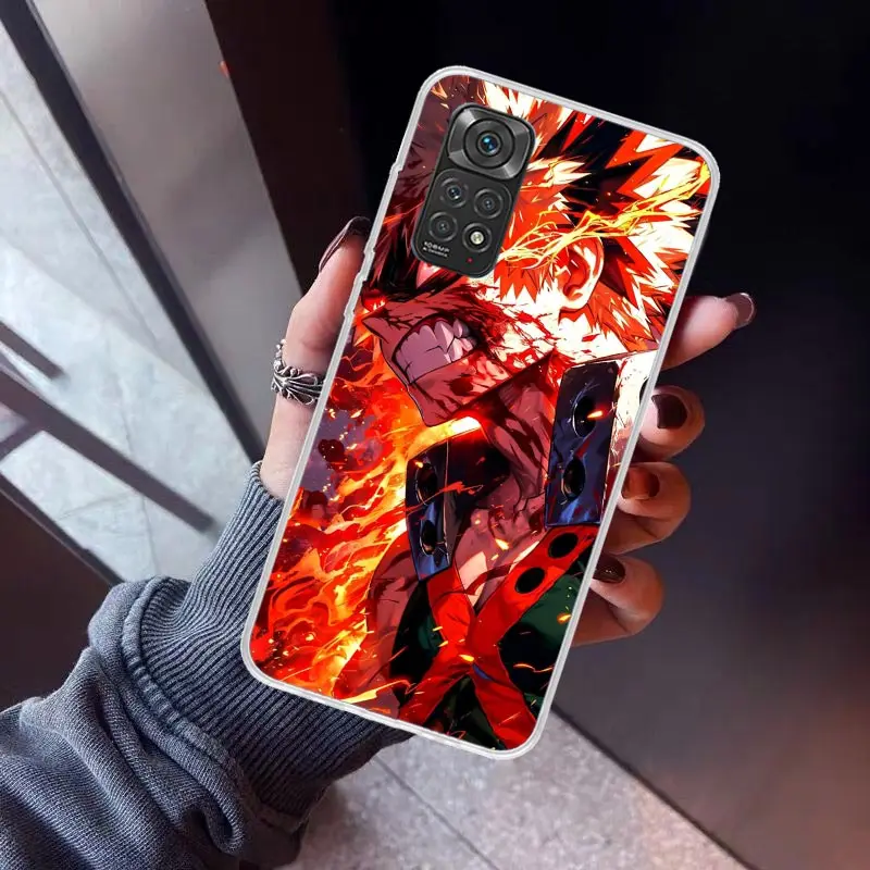 Чехол для телефона Bakugou Katsuki MHA My Hero Xiaomi Redmi Note 10 11 12 13 14 Pro Plus 11S 12S 11T 11E 10S Note14 с мягкой