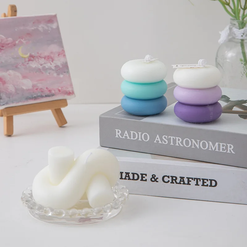 

Creative Geometric Scented Candle Souvenir INS Candle Home Ornament Set Shooting Props