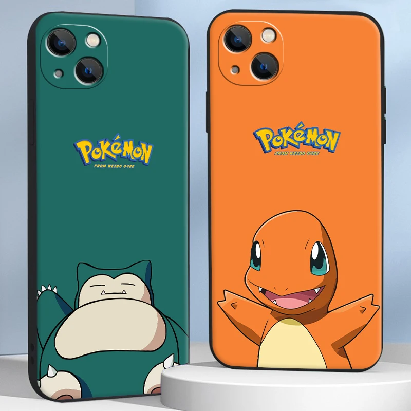 

Pokemon Pikachu Phone Case For IPhone 11 12 Pro MAX 8 Plus XS XR XS Max 13 Pro 7 8 6S Cute Cartoon color Hot Silicone Case Gift