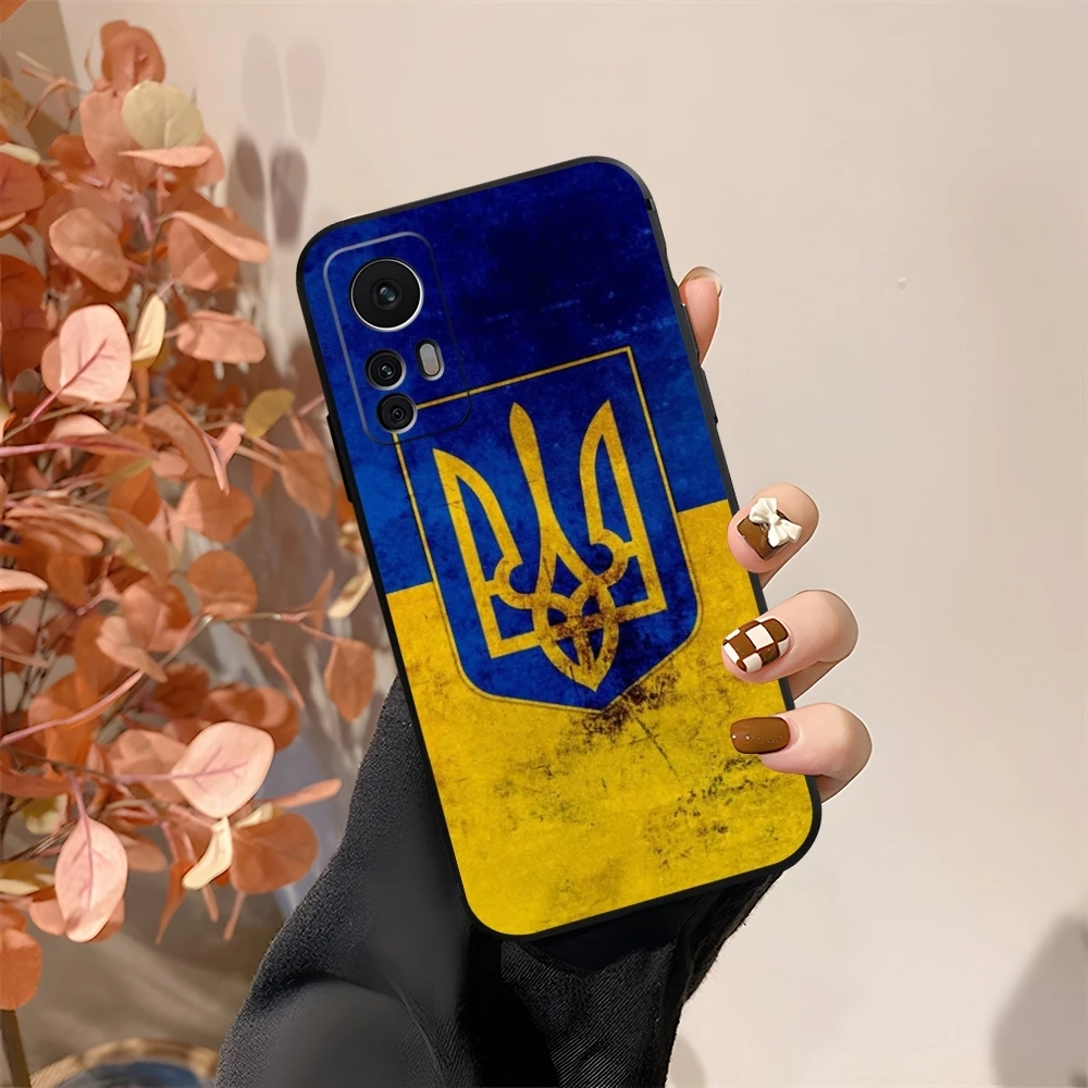 Чехол с флагом U-Ukraine для Xiaomi Redmi Note 10 13 12 Pro POCO F4 F5 X5 11T Lite Ultra Shell Cover