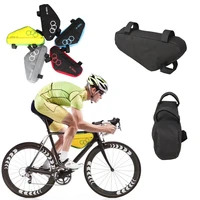 waterproof bike bag polyester bicycle triangle bag front tube frame riding pouch bike cycling equipment accessories 5 colors new