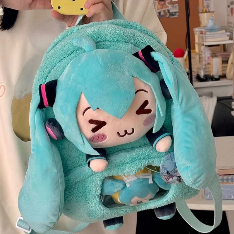 Милый и милый творческий аниме-рюкзак Hatsune Miku с вышивкой модный большой объем