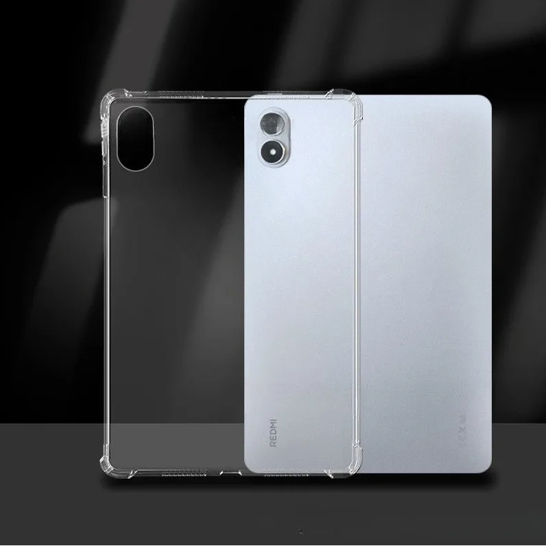 Фото Чехол для Funda Redmi Pad 2 Pro 12,1 дюйма Xiaomi PocoPad/Redmi Pad Pro12.1, прозрачная задняя крышка из ТПУ для планшета с 4 противоударными подушками №2