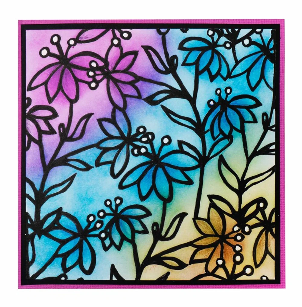 Весна 2022 закат пейзаж буквы Примечание страница океан цветочный трафарет для