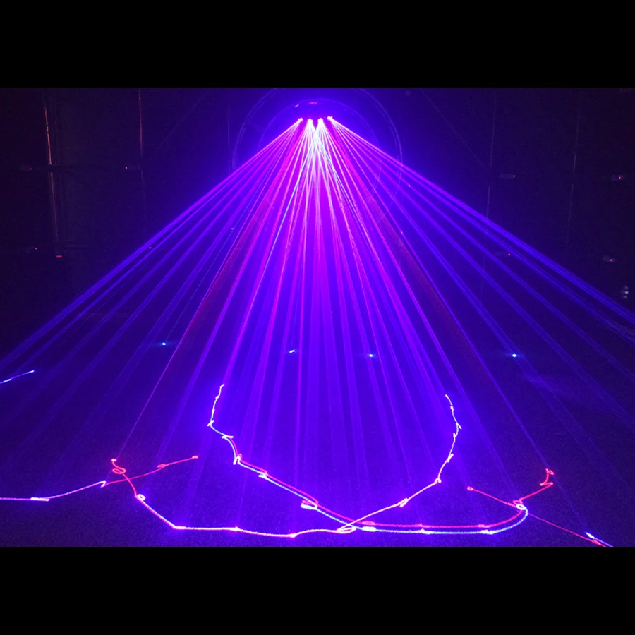 Мощная система лазерного шоу RGBWY с шестью отверстиями сценическое украшение для