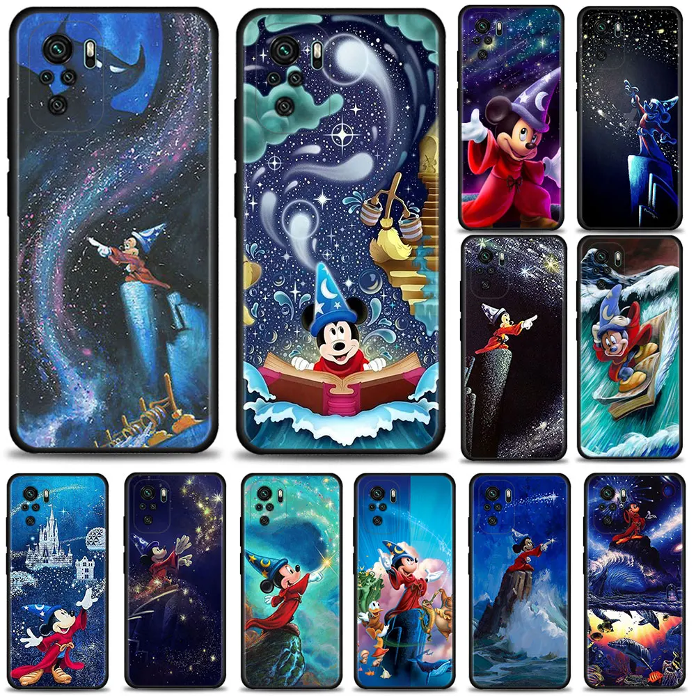 

Fantasia Mickey Mouse Phone Case for Xiaomi Redmi Note 9s 9 10 11 8 pro 7 11t 9t 8t 9 9a 9c 8 k40 Cover Silicone Coque