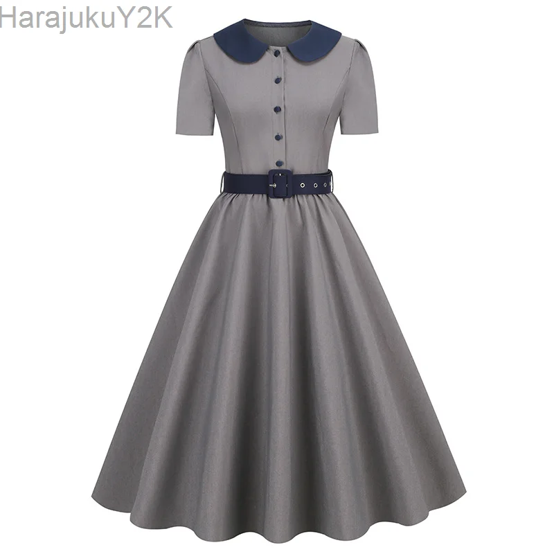 

Платье миди женское Плиссированное на пуговицах, с коротким рукавом и поясом