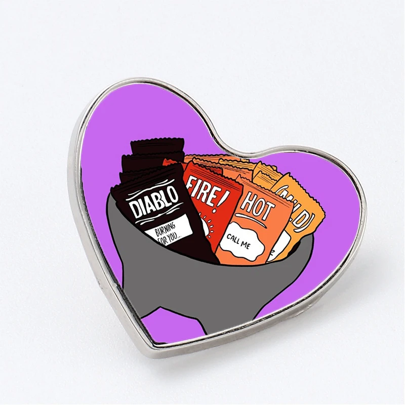 

Taco Bell Sauce Stash Avp Brooches Pin Jewelry Accessory Customize Brooch Fashion Lapel Badges