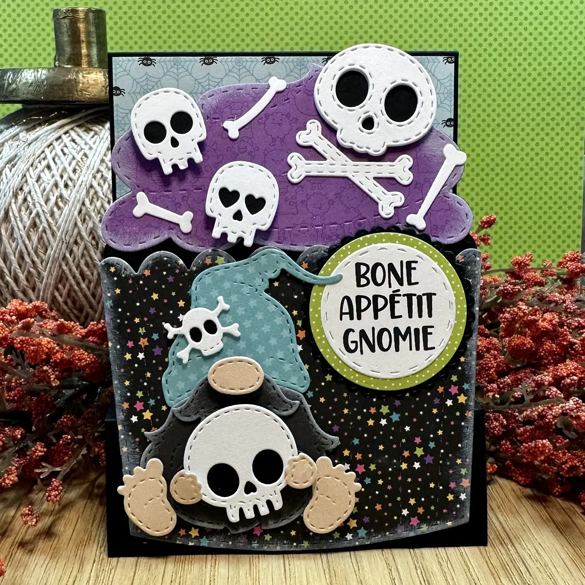 Коллекция гномов на Хэллоуин металлические штампы трафарет для изготовления