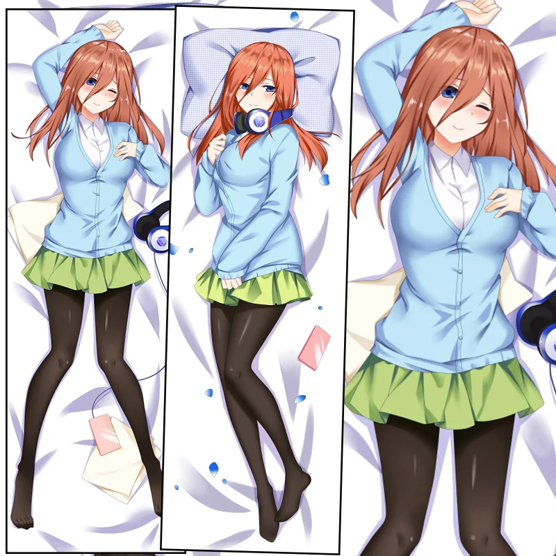 

Anime The Quintessential Quintuplets Dakimakura Nakano Miku Cosplay Character Pillowcase Hugging Body Pillow Otaku Pilow Cove