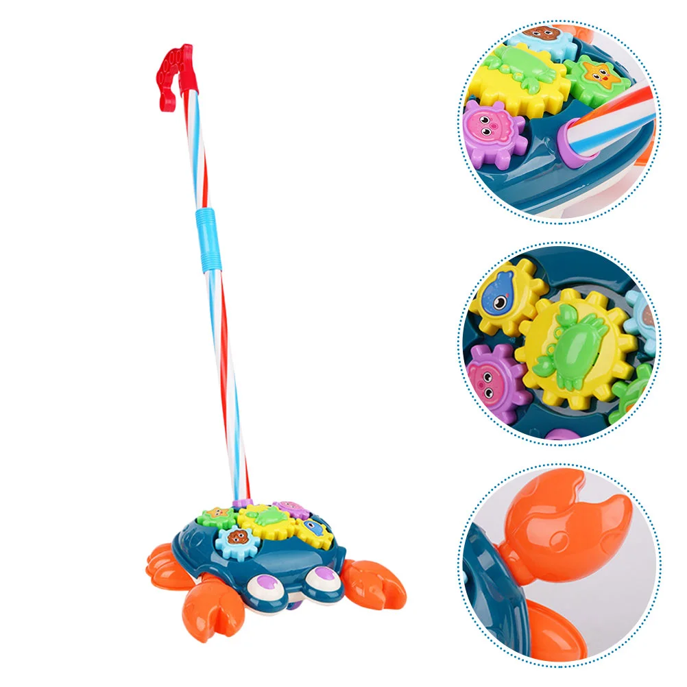 1pc Interesting Crab Cart Walking Plaything Pushing Cart Game