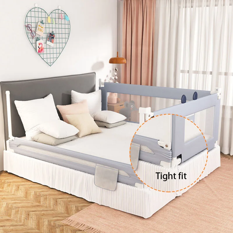 

180cm Baby Bed Barrier Fence Safety Rails Guardrail Security Foldable Home Playpen Bed Fencing Gate Crib Adjustable Bed Fence