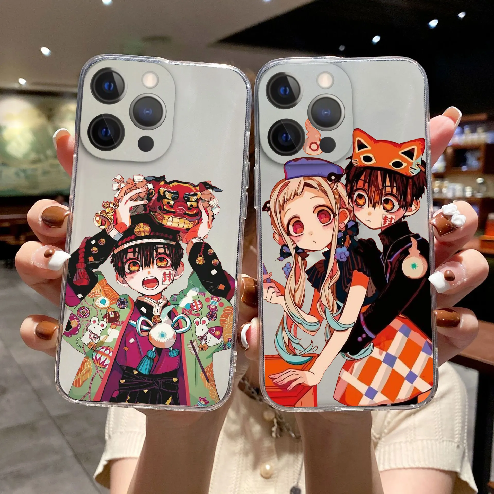 

Japan Anime Toilet-bound Hanako-Kun Phone Case for IPhone 13 12 11 Pro Max Xs Xr 8 7 Plus 12 13 Mini Luxury Clear TPU Back Cover