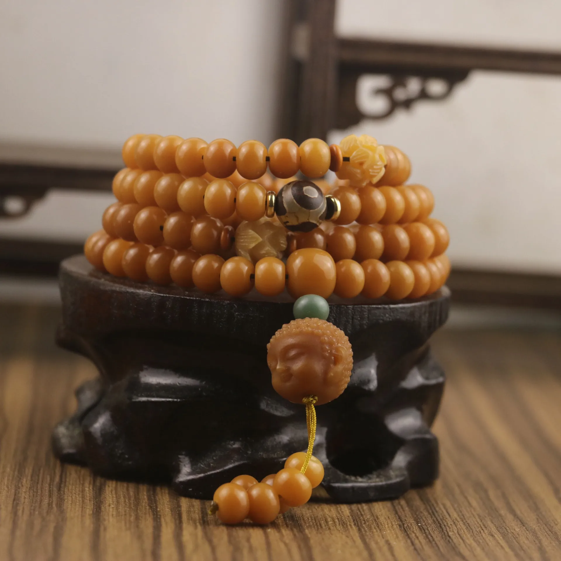 

Women Yoga 108 Beads Bracelet Buddha Pendant Mala Necklace Men Natural Wood Bodhi Beads Prayer Beaded Bracelet Buddhist Jewelry