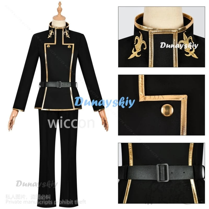 Anime Codee Geasss Cosplay Lelouchh Lamperougee Costume DK School Uniform Wigs For Halloween Christmas Man Cos Customized