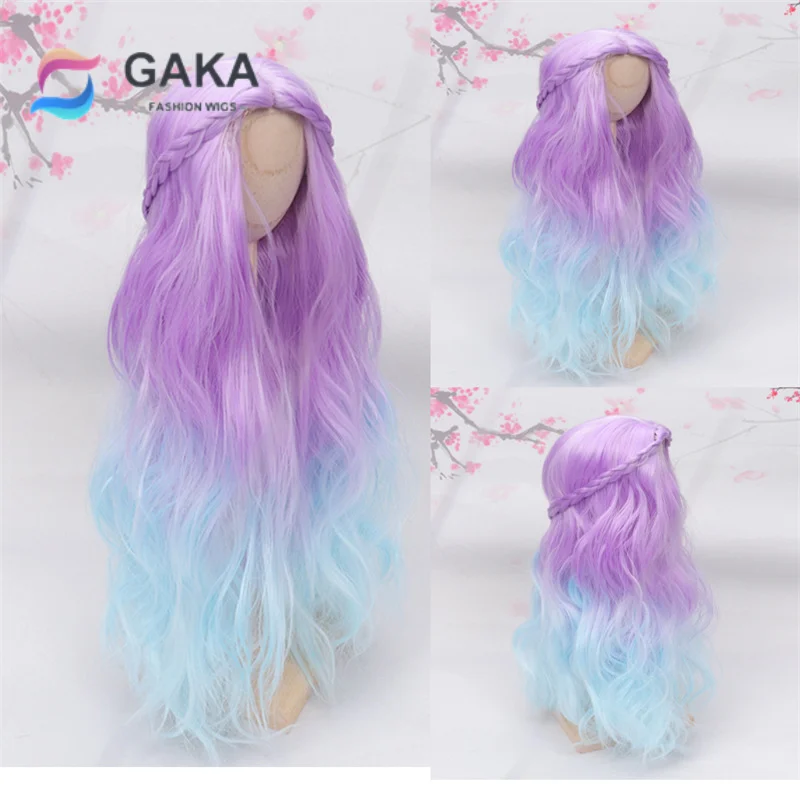 

Длинный волнистый синтетический парик с градиентом для торжества с челкой, ролевая игра, Рождество, Хэллоуин, волосы, двухцветный оранжевый парик, женский парик с темными волнами