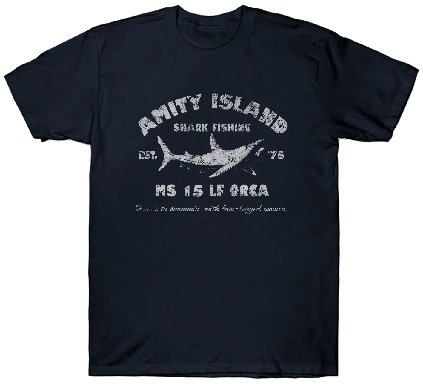 

Hot Sale 100% Cotton Amity Island T Shirt Jaws Cult Film Movie Shark Fishinger Sea Scuba Divings Present Tee Shirt Unisex