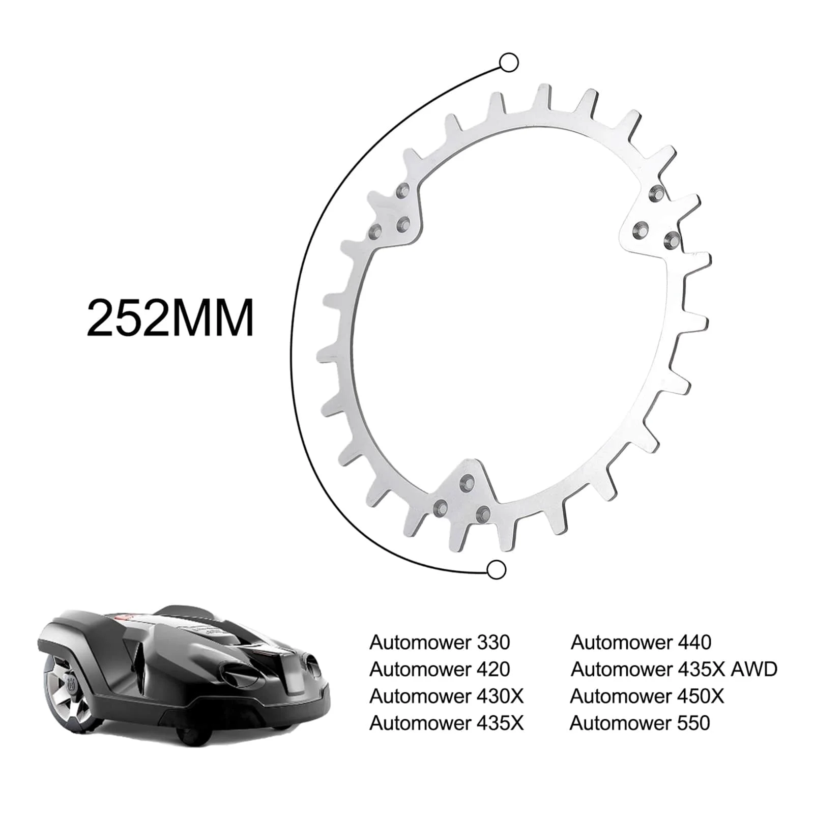 

2pcs Robotic Mower Traction Wheel Stainless Steel Robot Pulley For 420/320/430X/435X/440/450X Lawn Mower Traction Wheel