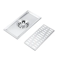 1 pc high quality floor drain 20x10cm square sink strainer for bathroom kitchen bath shower drain hole filter trap home