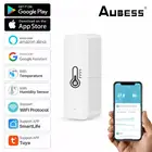 Беспроводной Wi-Fi датчик влажности и температуры AUBESS с поддержкой Alexa и Google Assistant