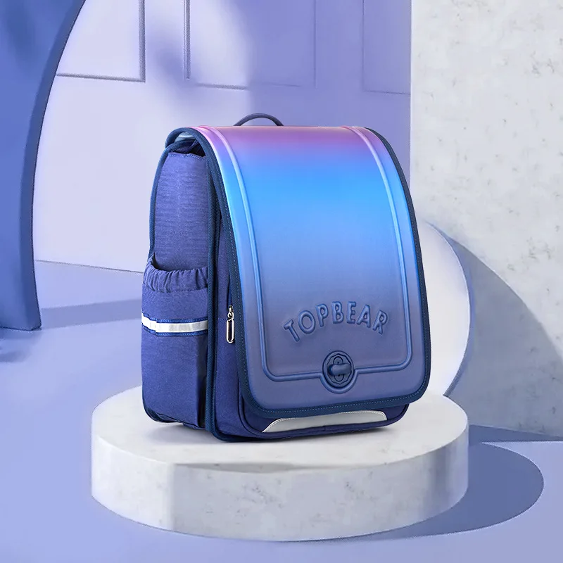 japanese orthopedic school backpack leather children school bags boys girls primary school backpack bookbag waterproof schoolbag