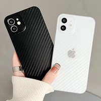 case for iphone 13 12 pro max anti fall hard pc carbon fiber phone back cover for iphone 11 pro xs max x xr 7 8 plus se 20 cases