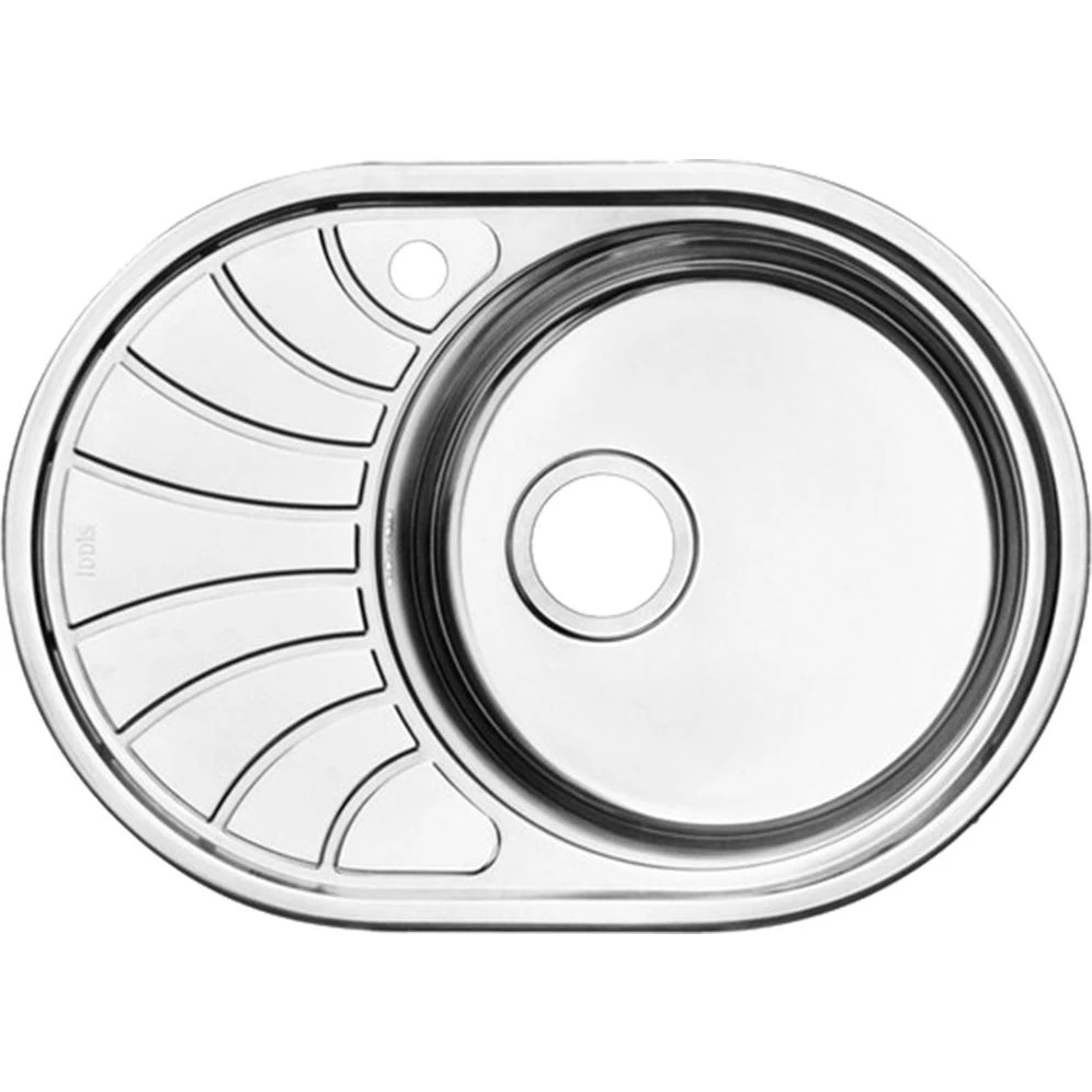 Мойка для кухни IDDIS SUN65SRi77 (перелив глубина чаши 18 см антишумовое покрытие цвет:
