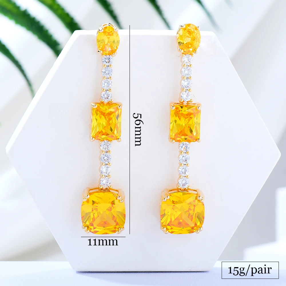 GODKI новые модные роскошные висячие серьги для женщин свадебная вечеринка