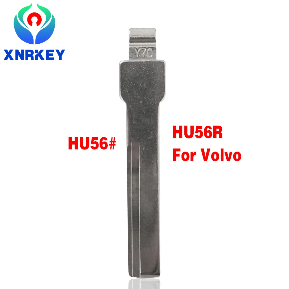 

XNRKEY 10 Pcs for Volvo Mitsubishi S40 Replacement Car Key Blank Xhorse KD VVDI HU56# HU56R Key Blade