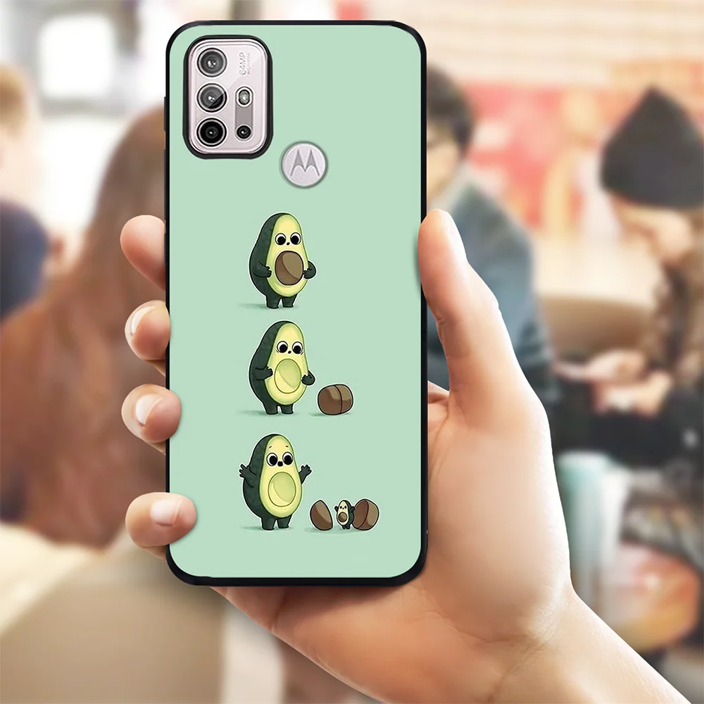 

Avocado Phone Case for Motorola Moto G30 G9 Play G40 Fusion E7 E20 E40 E7 Plus G20 G50 G60 Coque Soft Silicone Back Shell Covers
