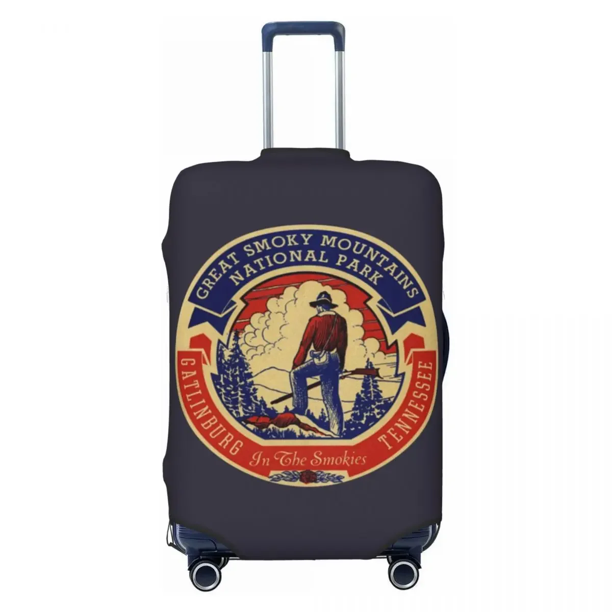 Эластичный чехол для чемодана Gatlinburgs винтажный Дорожный Чехол парка