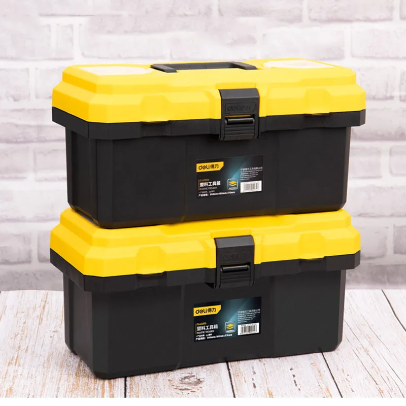 Large-capacity Tool Box Shockproof Protective Hard Case Plastic Multifunctional Fishing Suitcase Storage Boxes Anti-fall Toolbox